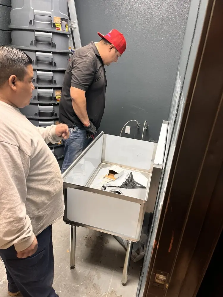Commercial plumbing and sink installation in Ava